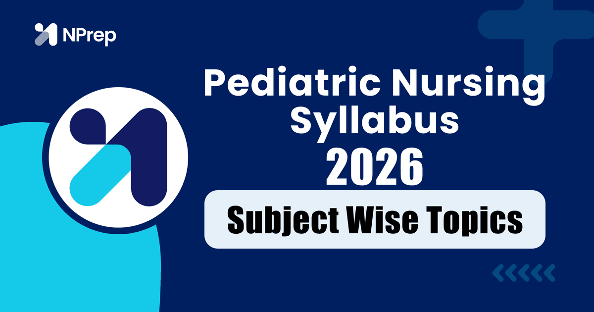Pediatric Nursing Syllabus 2026 PDF - Subject-Wise Topics (B.Sc Nursing)