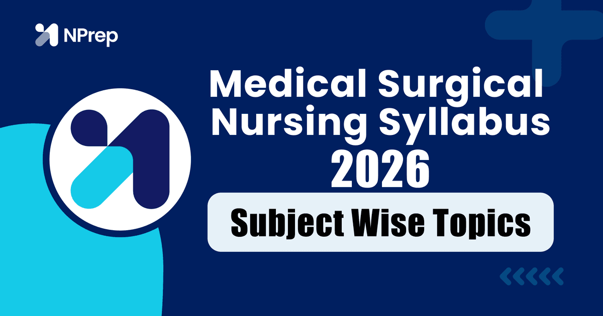Medical Surgical Nursing Syllabus 2026 PDF - Subject-Wise Topics for BSc Nursing (Adult & Geriatrics)